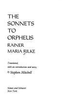 Cover of: Sonette an Orpheus