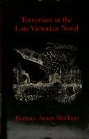 Cover of: Terrorism in the late Victorian novel