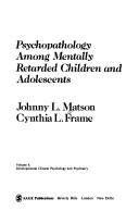 Psychopathology among mentally retarded children and adolescents