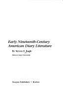 Cover of: Early nineteenth-century American diary literature