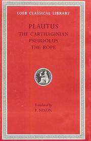 Cover of: Plautus by Titus Maccius Plautus