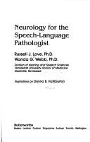 Cover of: Neurology for the speech-language pathologist