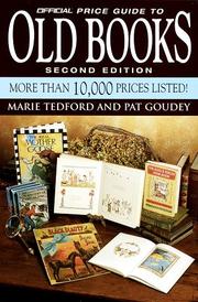 Cover of: Official Price Guide to Old Books by Marie Tedford