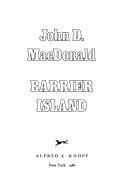 Cover of: Barrier Island