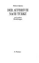 Cover of: Der Aufbruch nach Turku und andere Erzählungen by Hubert Fichte