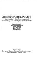 Agriculture & policy methodology for the analysis of developing country agricultural sectors