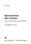 Cover of: Konversationen über Literatur: Literatur und Wissenschaft aus nominalistischer Sicht