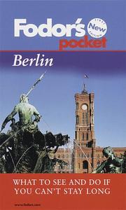 Fodor's pocket Berlin