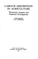 Labour absorption in agriculture : theoretical analysis and empirical investigations