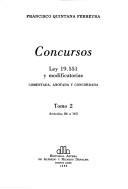Cover of: Concursos: Ley 19,551 y modificatorias : comentada, anotada y concordada