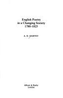 English poetry in a changing society 1780-1825