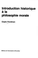 Cover of: Introduction historique à la philosophie morale
