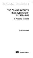 Cover of: The Commonwealth Observer Group in Zimbabwe: a personal memoir