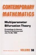 Cover of: Multiparameter bifurcation theory: proceedings of the AMS-IMS-SIAM joint summer research conference held July 14-20, 1985, with support from the National Science Foundation