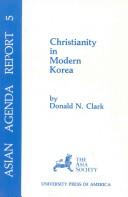 Cover of: Christianity in modern Korea