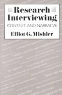 Cover of: Research interviewing by Elliot George Mishler