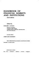 Cover of: Handbook of financial markets and institutions