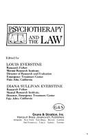 Cover of: Psychotherapy and the law