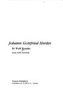Cover of: Johann Gottfried Herder