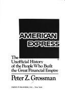 American Express Its Origin and Growth Ralph T. Reed