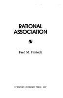 Rational association by Fred M. Frohock