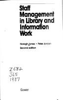 Cover of: Staff management in library and information work