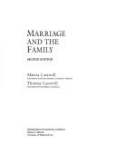 Cover of: Marriage and the family