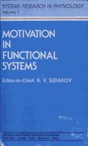 Cover of: Motivation in functional systems