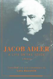 A life on the stage by Jacob P. Adler