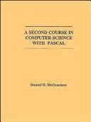 Cover of: A second course in computer science with PASCAL