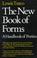 Cover of: The new book of forms