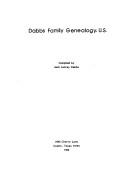 Cover of: Dabbs family genealogy, U.S.