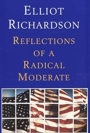Cover of: Reflections of a radical moderate
