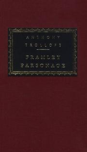 Cover of: Framley Parsonage (Everyman's Library (Alfred a. Knopf, Inc.), 171) by Anthony Trollope