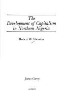 The development of capitalism in Northern Nigeria