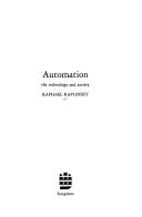 Cover of: Automation by Raphael Kaplinsky