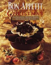 Cover of: Bon appétit Christmas: entertaining, holiday baking, gifts from the kitchen