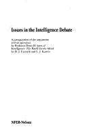Issues in the intelligence debate by D. H. Stott