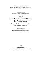 Cover of: Sprachen des Buddhismus in Zentralasien: Vorträge des Hamburger Symposions vom 2. Juli bis 5. Juli 1981