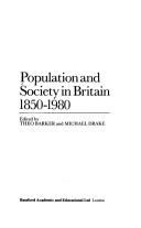 Population and society in Britain 1850-1980