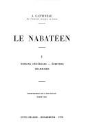 Le Nabatéen by J. Cantineau