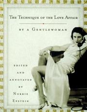 Cover of: The technique of the love affair