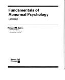 Cover of: Fundamentals of abnormal psychology