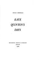 Cover of: Kate Quinton's days