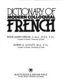 Cover of: Dictionary of modern colloquial French