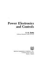 Cover of: Power electronics and controls