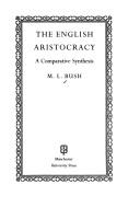 Cover of: The English aristocracy: a comparative synthesis