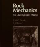 Rock mechanics : for underground mining