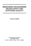 Cover of: Measuring programmer productivity and software quality