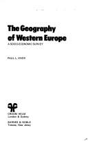 Cover of: The geography of western Europe: a socio-economic survey
